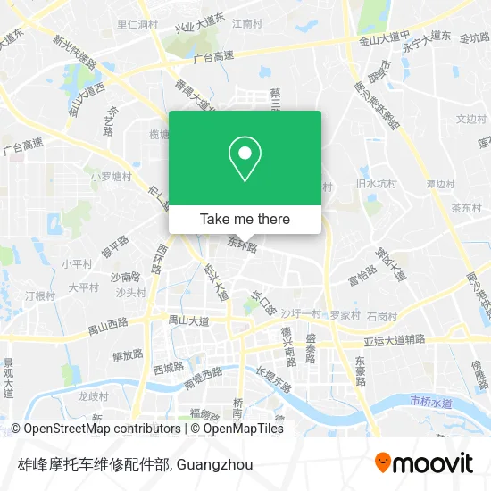 雄峰摩托车维修配件部 map