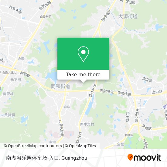 南湖游乐园停车场-入口 map