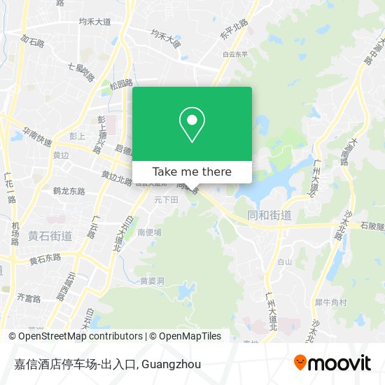 嘉信酒店停车场-出入口 map