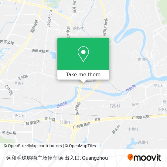 远和明珠购物广场停车场-出入口 map