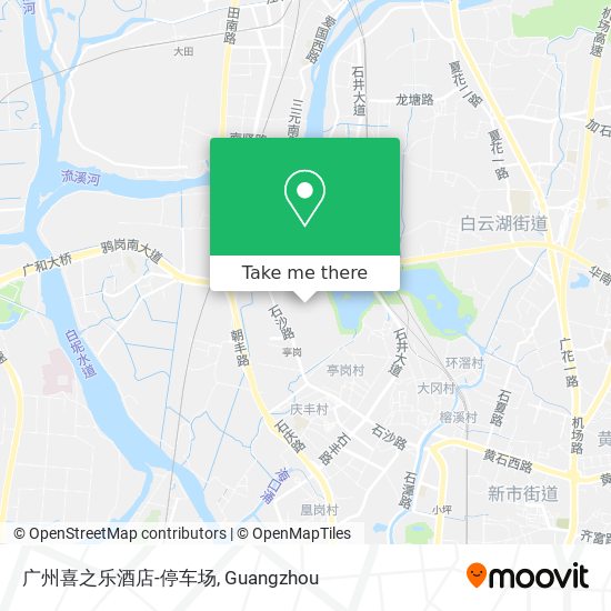 广州喜之乐酒店-停车场 map