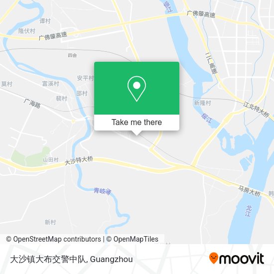 大沙镇大布交警中队 map