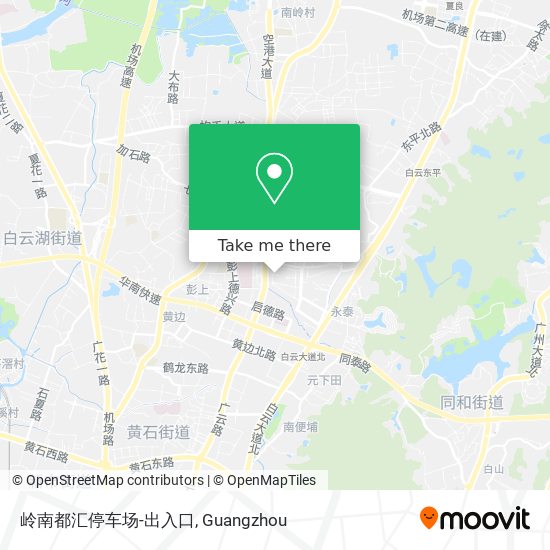 岭南都汇停车场-出入口 map