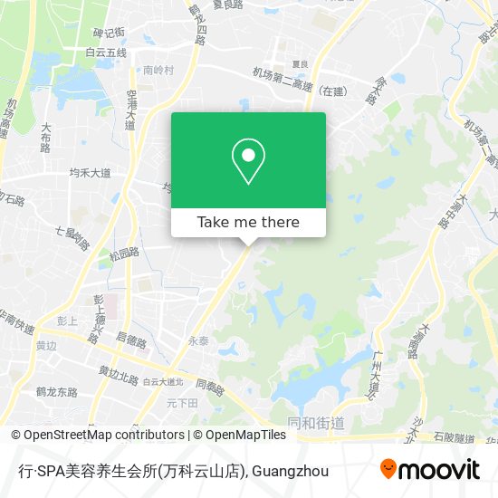 行·SPA美容养生会所(万科云山店) map