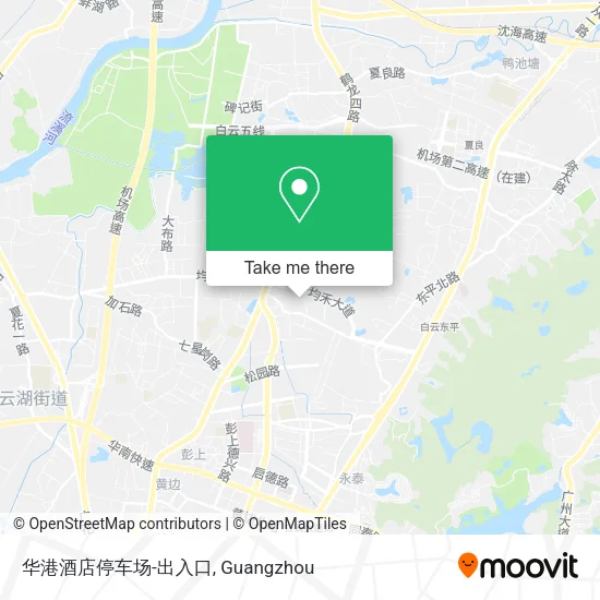 华港酒店停车场-出入口 map