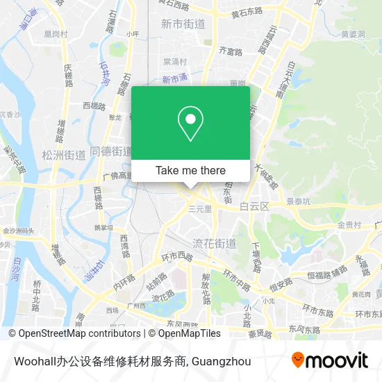 Woohall办公设备维修耗材服务商 map