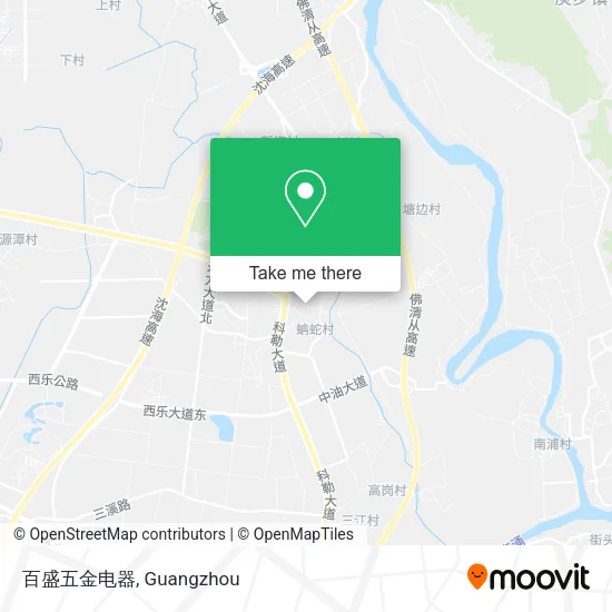百盛五金电器 map