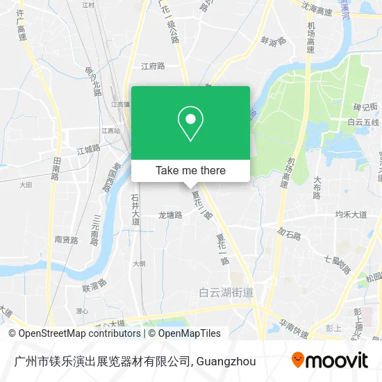 广州市镁乐演出展览器材有限公司 map