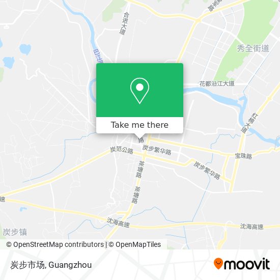 炭步市场 map