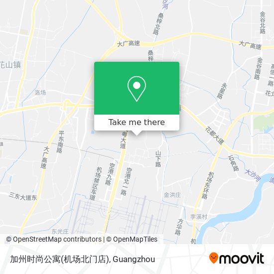 加州时尚公寓(机场北门店) map