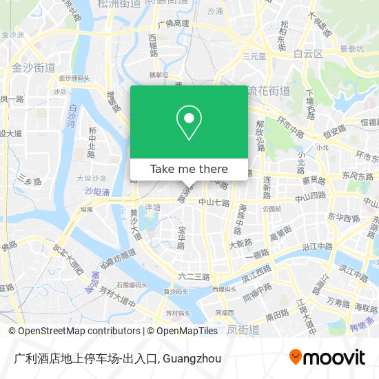 广利酒店地上停车场-出入口 map