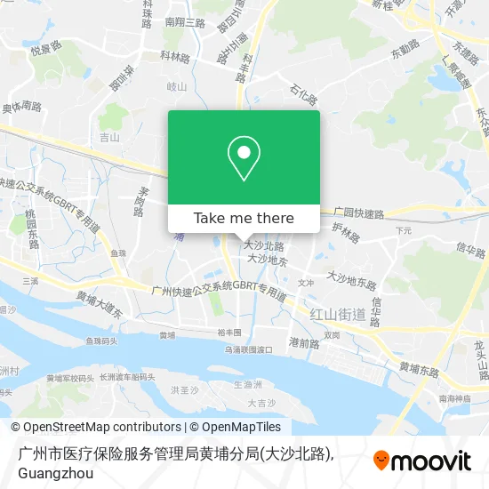 广州市医疗保险服务管理局黄埔分局(大沙北路) map