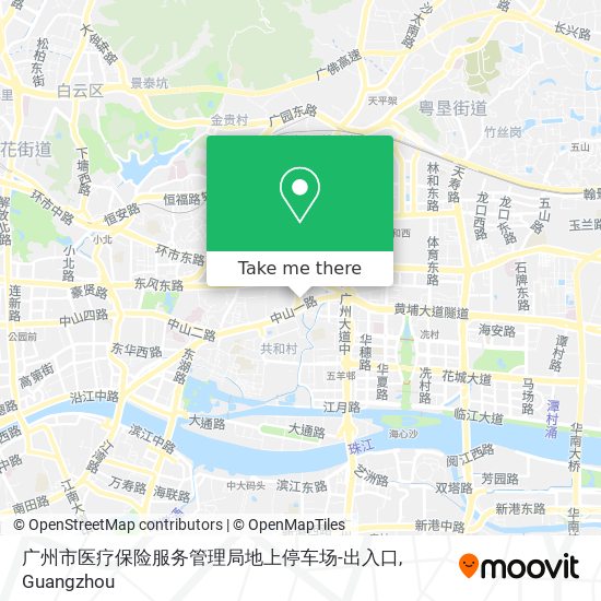 广州市医疗保险服务管理局地上停车场-出入口 map