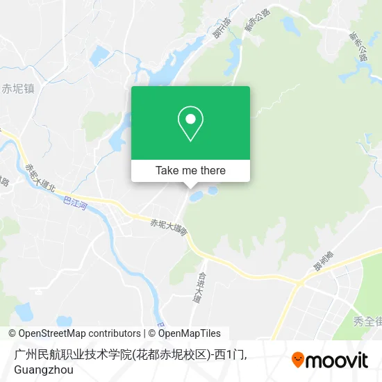 广州民航职业技术学院(花都赤坭校区)-西1门 map