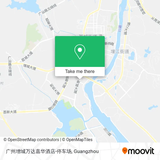 广州增城万达嘉华酒店-停车场 map