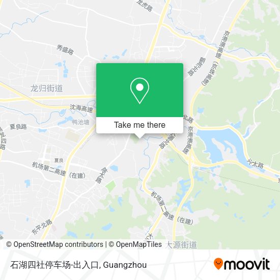 石湖四社停车场-出入口 map
