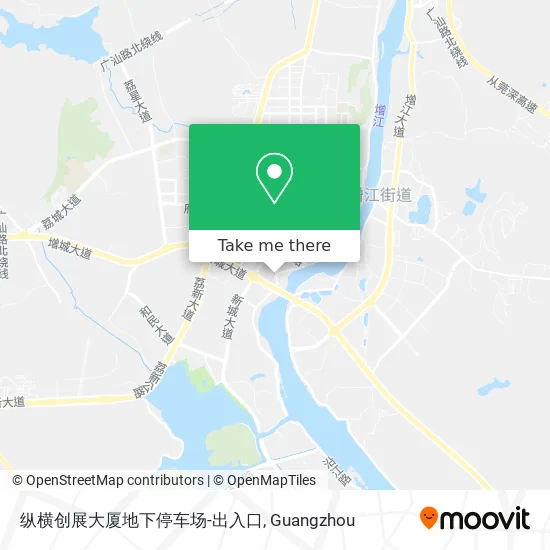 纵横创展大厦地下停车场-出入口 map