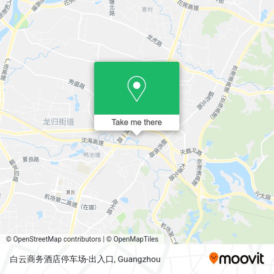 白云商务酒店停车场-出入口 map