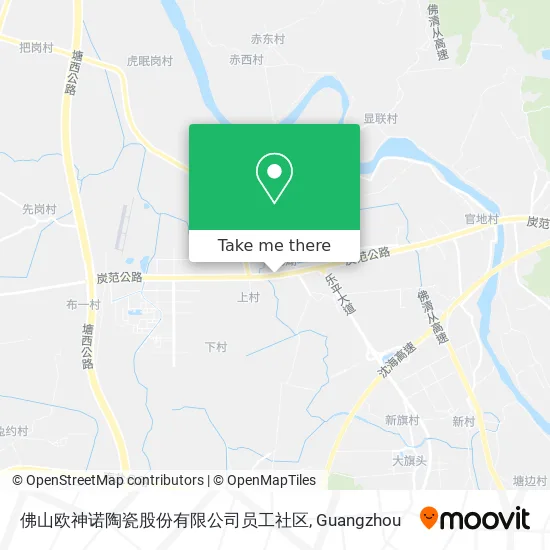 佛山欧神诺陶瓷股份有限公司员工社区 map