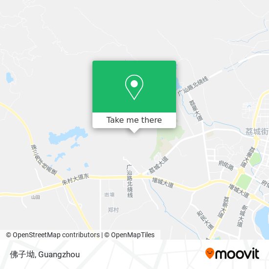 佛子坳 map