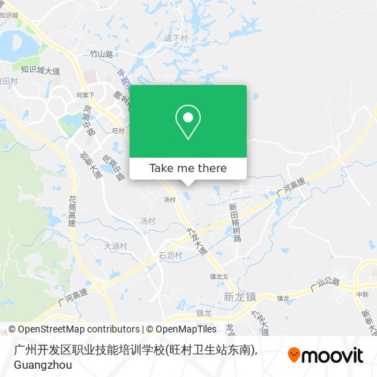 广州开发区职业技能培训学校(旺村卫生站东南) map