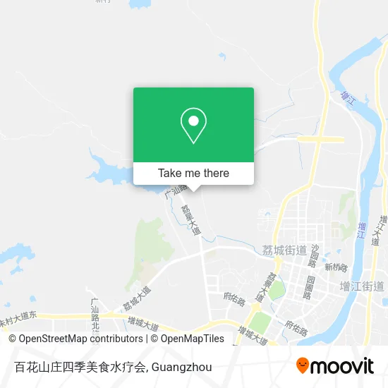 百花山庄四季美食水疗会 map