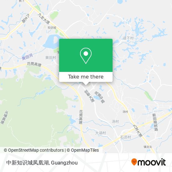 中新知识城凤凰湖 map