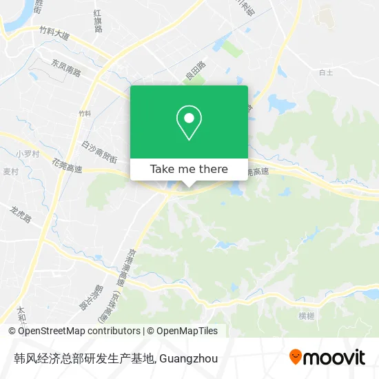 韩风经济总部研发生产基地 map