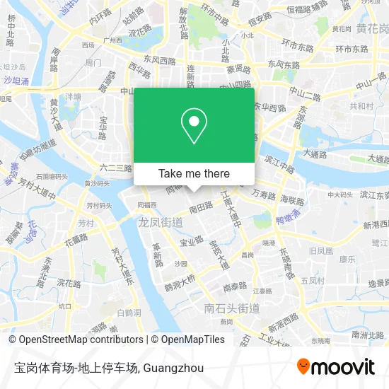 宝岗体育场-地上停车场 map