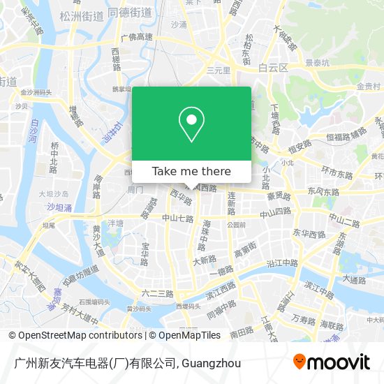 广州新友汽车电器(厂)有限公司 map