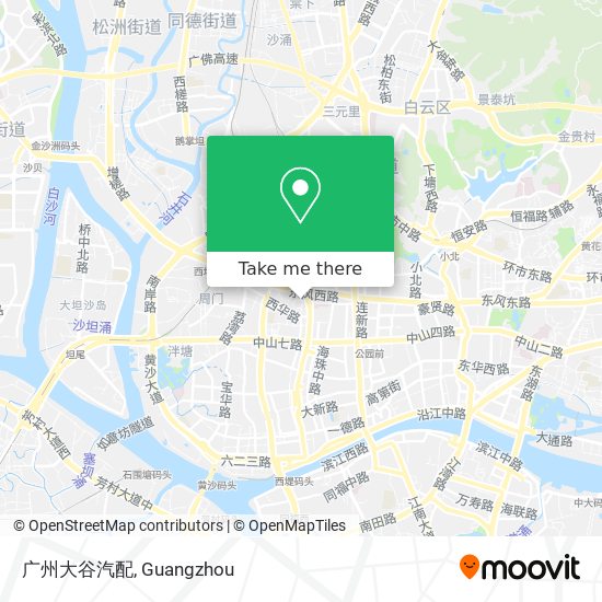 广州大谷汽配 map
