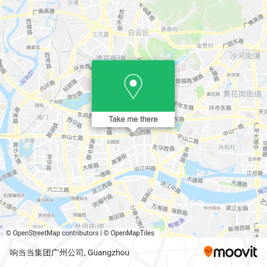 响当当集团广州公司 map