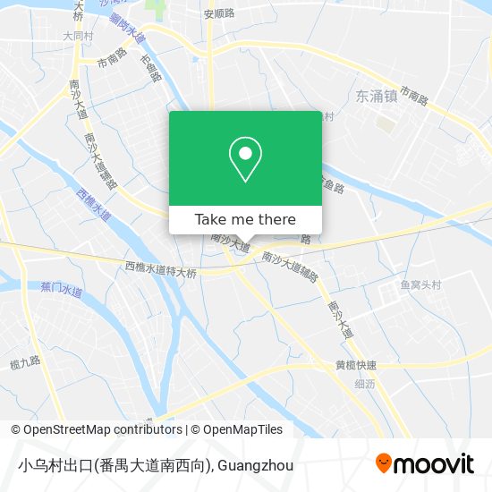 小乌村出口(番禺大道南西向) map