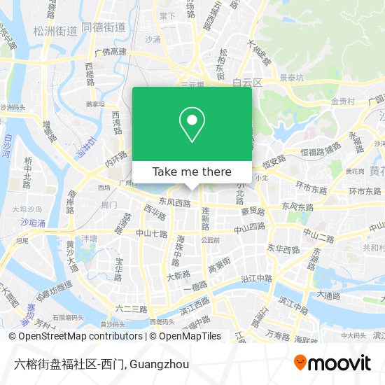 六榕街盘福社区-西门 map