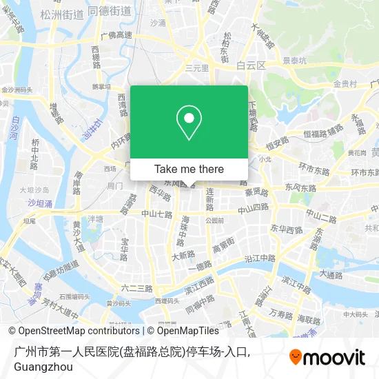 广州市第一人民医院(盘福路总院)停车场-入口 map