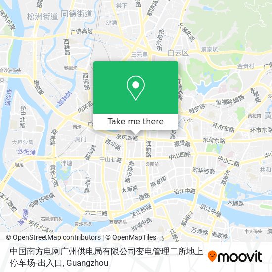 中国南方电网广州供电局有限公司变电管理二所地上停车场-出入口 map
