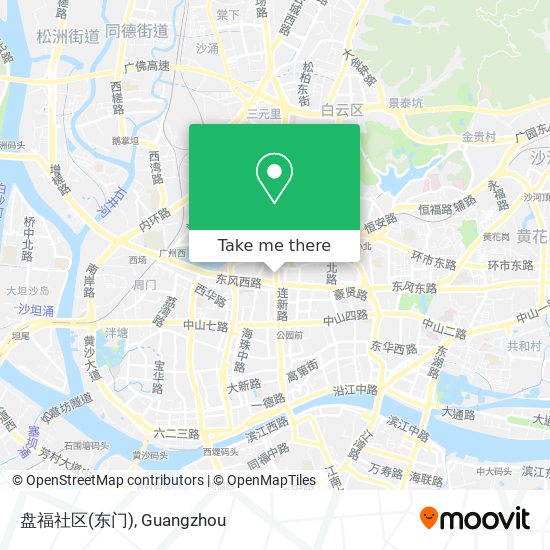 盘福社区(东门) map