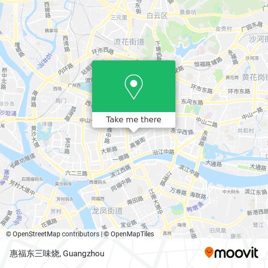 惠福东三味烧 map