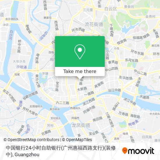 中国银行24小时自助银行(广州惠福西路支行)(装修中) map