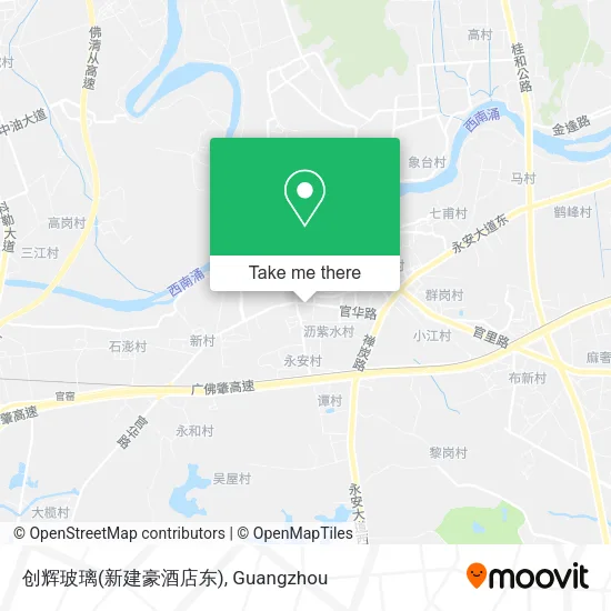 创辉玻璃(新建豪酒店东) map