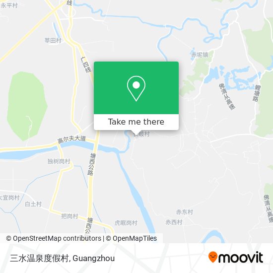 三水温泉度假村 map