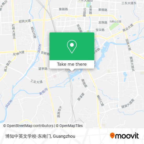 博知中英文学校-东南门 map