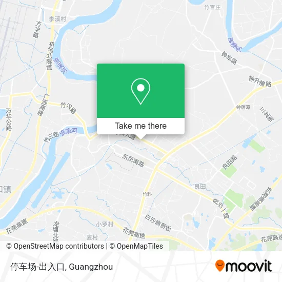 停车场-出入口 map