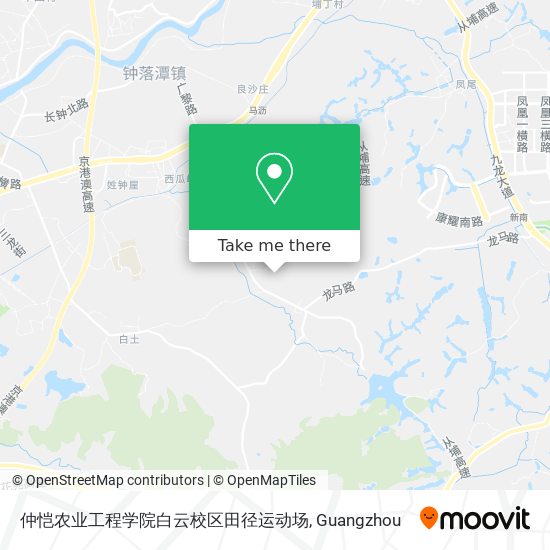 仲恺农业工程学院白云校区田径运动场 map