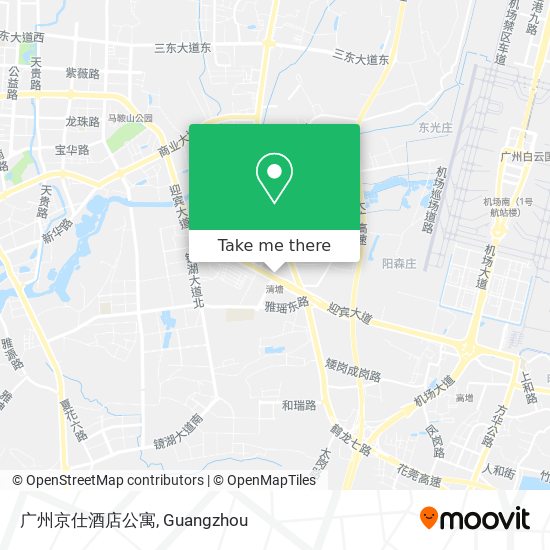 广州京仕酒店公寓 map