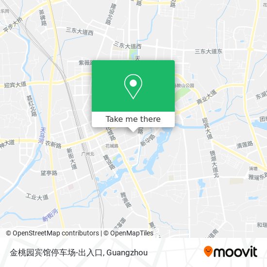 金桃园宾馆停车场-出入口 map