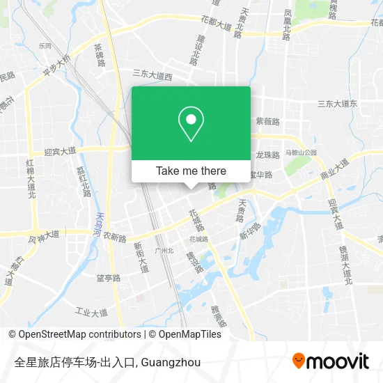 全星旅店停车场-出入口 map