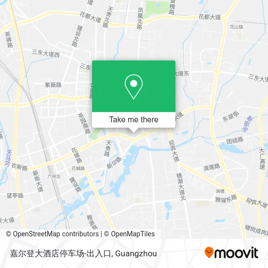 嘉尔登大酒店停车场-出入口 map