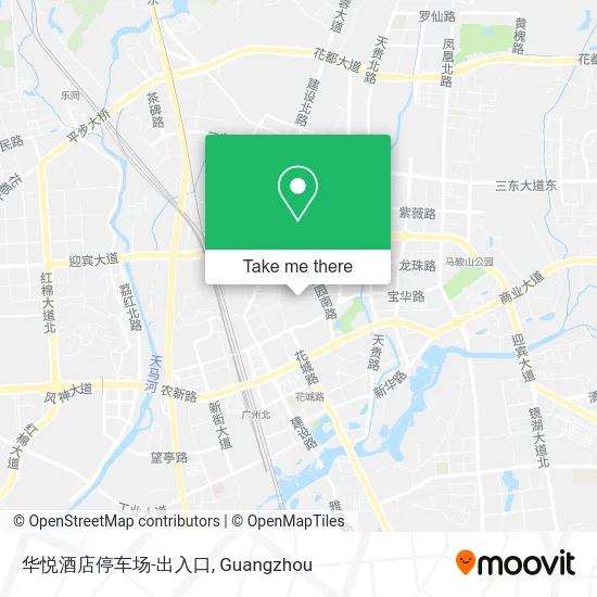 华悦酒店停车场-出入口 map
