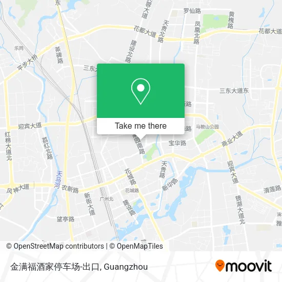 金满福酒家停车场-出口 map